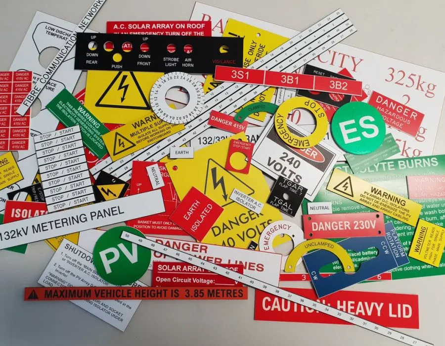 Traffolyte / PVC / Acrylic Labels